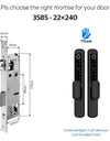 Tropernic A211 TTLOCK Smart Grill Door Lock Double Sided Fingerprint Password Unlocking Digital Aluminum Door Lock
