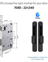 Tropernic A211 TTLOCK Smart Grill Door Lock Double Sided Fingerprint Password Unlocking Digital Aluminum Door Lock