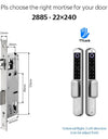 Tropernic A211 TTLOCK Smart Grill Door Lock Double Sided Fingerprint Password Unlocking Digital Aluminum Door Lock