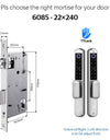 Tropernic A211 TTLOCK Smart Grill Door Lock Double Sided Fingerprint Password Unlocking Digital Aluminum Door Lock