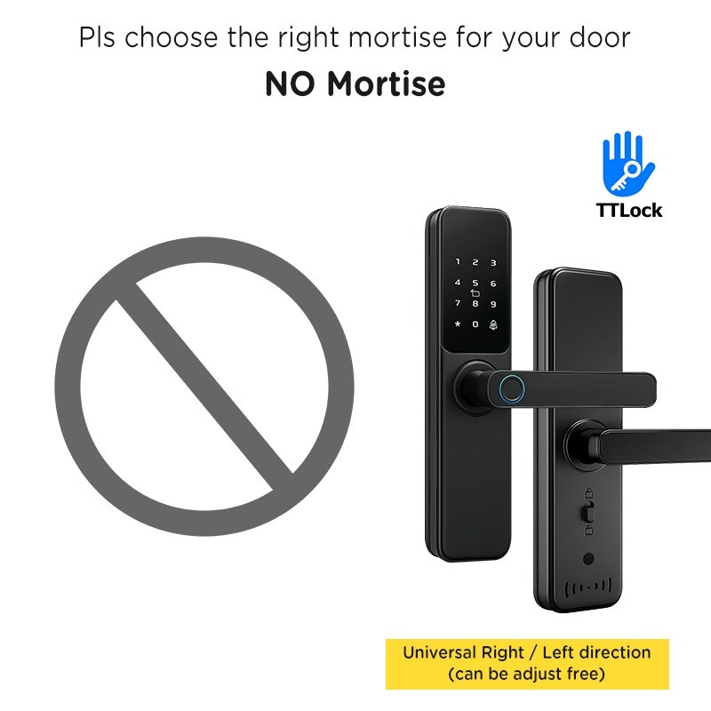 Tropernic DG01 TTLOCK Smart Door Lock with Doorbell APP Management Fingerprint Tombol Pintu Rumah Anti Theft Password Digital Lock Door Knob for Home Wooden Door