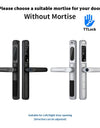 Tropernic A6 TTLOCK Smart Door Lock with Doorbell APP Remote Unlock Waterproof Sliding Door Lock Fingerprint Digital Lock Google Home Amazon Alexa
