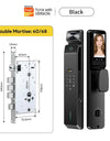 Tropernic V10 7 In 1 Tuya Smart Door Lock with Security Camera 3D Facial Recognition Fully Automatic Digital Lock Palmprint Unlock Intercom Security Door Lock
