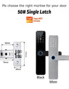 Tropernic K7 5 In 1 Tuya WiFi Smart Door Lock with Doorbell APP Remote Unlock Digital Lock Fingerprint Tombol Pintu Rumah Password Electronic Lock for Home Wooden Door
