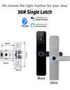 Tropernic K7 5 In 1 TTLOCK Smart Door Lock Fingerprint Lock Pintu Rumah APP Remote Unlock Password Digital Lock for Woodern Door APP Management Google Home Amazon Alexa