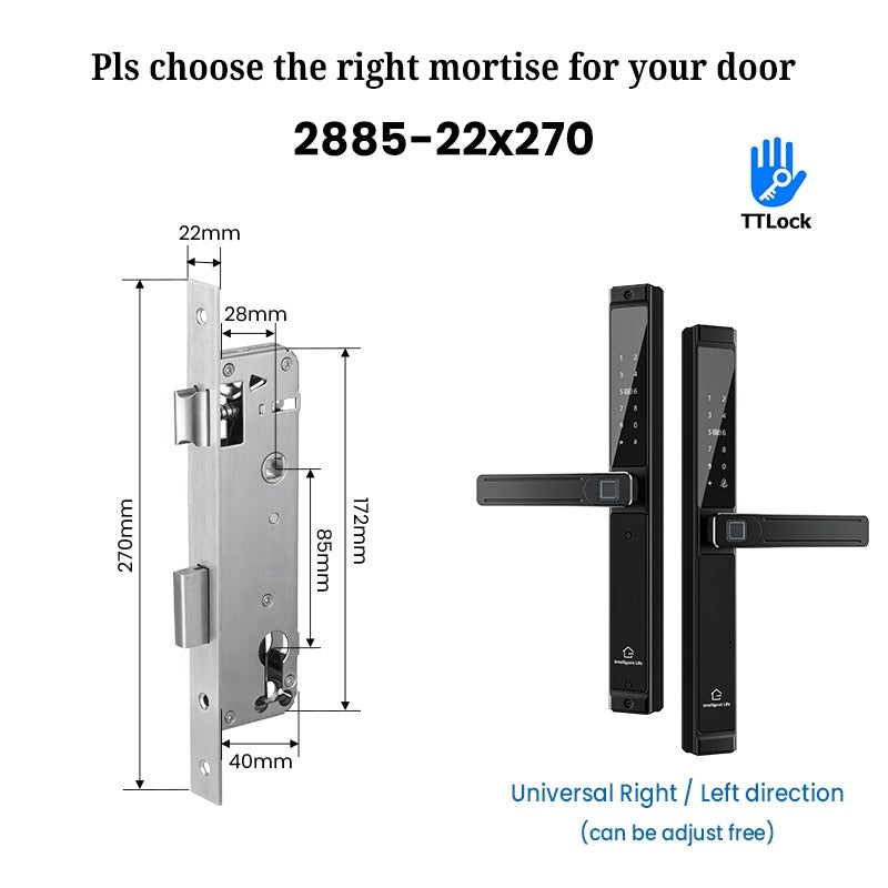 Tropernic F6 TTLOCK Double Sided Smart lock Waterproof Double Side System Grill Door Lock with Doorbell Bluetooth Smart Digital Lock