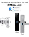 Tropernic K7 5 In 1 TTLOCK Smart Door Lock Fingerprint Lock Pintu Rumah APP Remote Unlock Password Digital Lock for Woodern Door APP Management Google Home Amazon Alexa