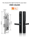 Tropernic D01 Tuya 5 in 1 Digital Door Lock with Doorbell App Remote Unlock Fingerprint Smart Door Lock for Sliding Door