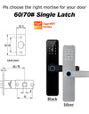 Tropernic K7 5 In 1 Tuya WiFi Smart Door Lock with Doorbell APP Remote Unlock Digital Lock Fingerprint Tombol Pintu Rumah Password Electronic Lock for Home Wooden Door