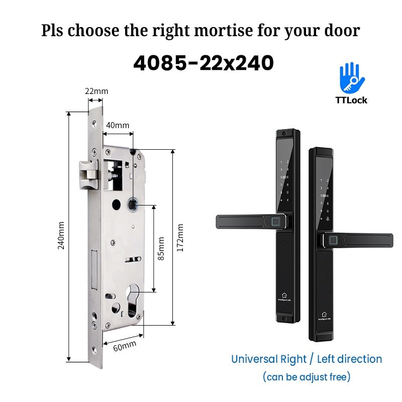 Tropernic F6 TTLOCK Double Sided Smart lock Waterproof Double Side System Grill Door Lock with Doorbell Bluetooth Smart Digital Lock