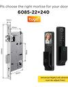 Tropernic G2-ULTRA Tuya Smart Door Lock with Video Surveillance 3D Face Palmprint Unlock Fully Automatic Digital Door Lock APP User Management Remote Unlock Fingerprint Tombol Pintu Rumah for Wooden Door