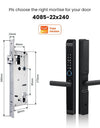 Tropernic D01 Tuya 5 in 1 Digital Door Lock with Doorbell App Remote Unlock Fingerprint Smart Door Lock for Sliding Door