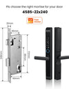 Tropernic D01 Tuya 5 in 1 Digital Door Lock with Doorbell App Remote Unlock Fingerprint Smart Door Lock for Sliding Door