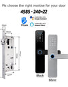 Tropernic K7 5 In 1 TTLOCK Smart Door Lock Fingerprint Lock Pintu Rumah APP Remote Unlock Password Digital Lock for Woodern Door APP Management Google Home Amazon Alexa