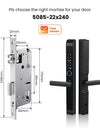 Tropernic D01 Tuya 5 in 1 Digital Door Lock with Doorbell App Remote Unlock Fingerprint Smart Door Lock for Sliding Door