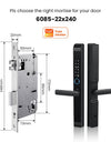 Tropernic D01 Tuya 5 in 1 Digital Door Lock with Doorbell App Remote Unlock Fingerprint Smart Door Lock for Sliding Door
