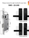 Tropernic H03 5 In 1 Tuya Smart Door Lock with Doorbell Password Digital Lock with Electronic Anti-Lock Fingreprint Kunci Pintu Rumah for Home