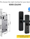 Tropernic DG01 TTLOCK Smart Door Lock with Doorbell APP Management Fingerprint Tombol Pintu Rumah Anti Theft Password Digital Lock Door Knob for Home Wooden Door
