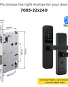 Tropernic DG01 TTLOCK Smart Door Lock with Doorbell APP Management Fingerprint Tombol Pintu Rumah Anti Theft Password Digital Lock Door Knob for Home Wooden Door