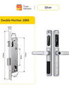Tropernic A6 5 In 1 Tuya Smart Door Lock with Doorbell Function Waterproof Fingerprint Sliding Door Lock Zinc Alloy Electronic Lock Digital Password Lock For Aluminum Door