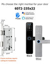 Tropernic K7 5 In 1 TTLOCK Smart Door Lock Fingerprint Lock Pintu Rumah APP Remote Unlock Password Digital Lock for Woodern Door APP Management Google Home Amazon Alexa
