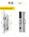Tropernic F2 Tuya/TTLOCK Waterproof Smart Door Lock Anti Theft Zinc Alloy Sliding Door Lock with Short Handle Semi-Automatic Fingerprint Digital Lock For Aluminum Door