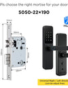 Tropernic DG01 TTLOCK Smart Door Lock with Doorbell APP Management Fingerprint Tombol Pintu Rumah Anti Theft Password Digital Lock Door Knob for Home Wooden Door