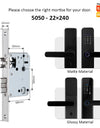 Tropernic H03 5 In 1 Tuya Smart Door Lock with Doorbell Password Digital Lock with Electronic Anti-Lock Fingreprint Kunci Pintu Rumah for Home