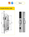 Tropernic F2 Tuya/TTLOCK Waterproof Smart Door Lock Anti Theft Zinc Alloy Sliding Door Lock with Short Handle Semi-Automatic Fingerprint Digital Lock For Aluminum Door