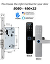 Tropernic K7 5 In 1 TTLOCK Smart Door Lock Fingerprint Lock Pintu Rumah APP Remote Unlock Password Digital Lock for Woodern Door APP Management Google Home Amazon Alexa