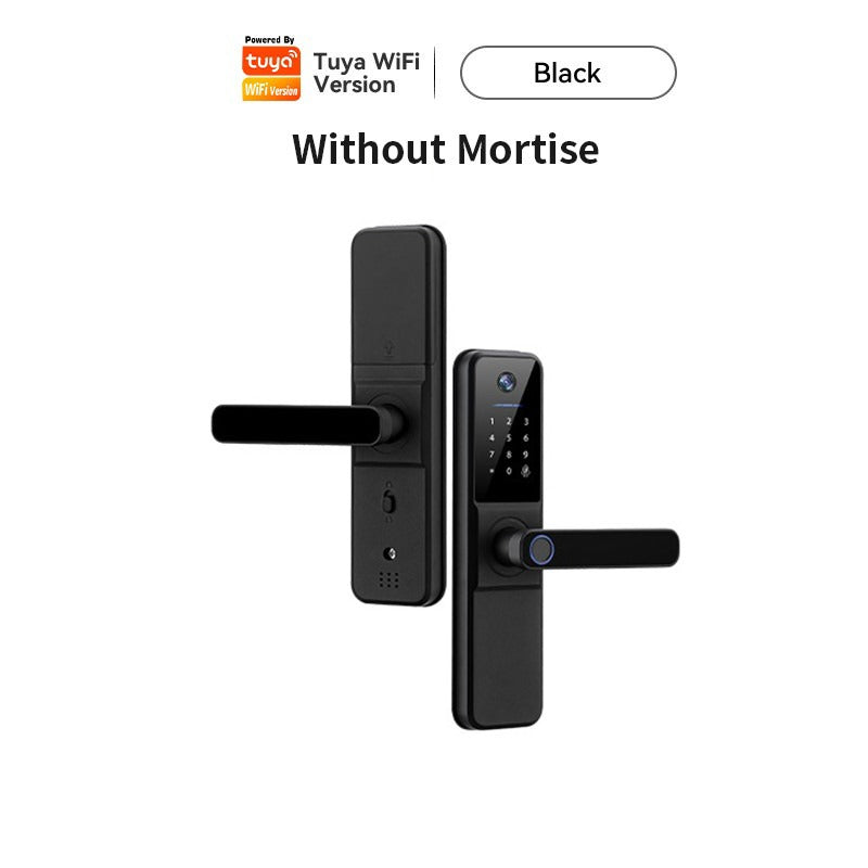 Tropernic H01PRO Tuya Smart Lock With Security Camera App Remote Unlock 5 In 1 Digital Lock With Doorbell For Home Fingerprint Password IC Card Key Unlock