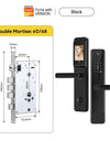 Tropernic YF1 Tuya WiFi Smart Door Lock With Security Camera HD Display Screen Fingerprint Digital Lock with Doorbell Function  Password Electronic Lock with Anti Theft Knob