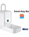 Tropernic K5 Tuya/TTLOCK Bluetooth Key Safe Box Outdoor Waterproof Wall Mounted Safety Box APP Remote Unlock Fingerprint Password Anti Theft Strongbox for Home