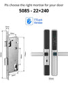 Tropernic F5 TTLOCK Smart Sliding Door Lock 5 in 1 Digital Lock with Doorbell App Unlock Waterproof Smart Door Lock for Aluminum Door