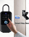 K5-Smart Key Lock Box,Home Key Wireless Smartlock Box with Fingerprint & Passcode & Access Card & Manual Key & TTlock App Control,Easy Installation