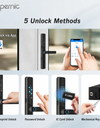 Tropernic F5 TTLOCK Smart Sliding Door Lock 5 in 1 Digital Lock with Doorbell App Unlock Waterproof Smart Door Lock for Aluminum Door