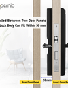 Tropernic D01 Tuya 5 in 1 Digital Door Lock with Doorbell App Remote Unlock Fingerprint Smart Door Lock for Sliding Door