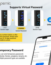 Tropernic D01 Tuya 5 in 1 Digital Door Lock with Doorbell App Remote Unlock Fingerprint Smart Door Lock for Sliding Door