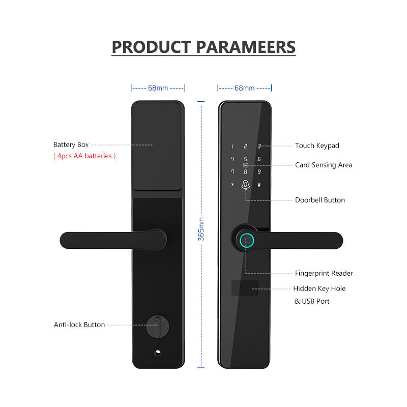F8——Bluetooth Biometric Electronic Door Lock