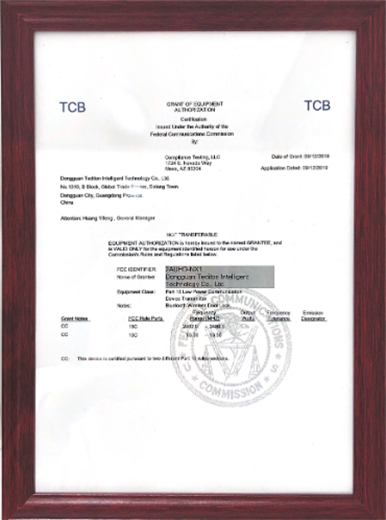Tropernic certification document 5